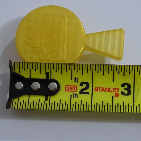 LOL Surprise OMG Fashion Doll Gold Yellow Hair Brush 2.5 Inch Embossed Logo - Picture 4 of 5